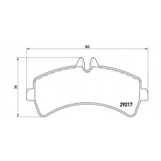 Placute frana VW, Mercedes 29217